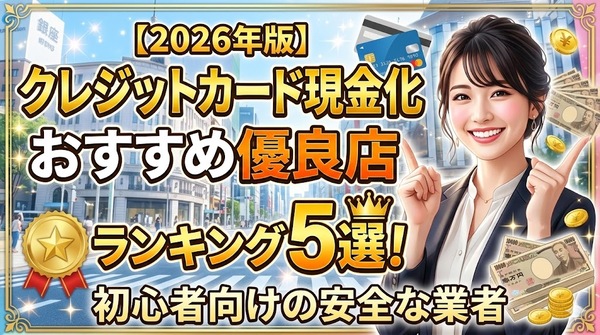 【2026年版】クレジットカード現金化おすすめ優良店ランキング5選！初心者向けの安全な業者
